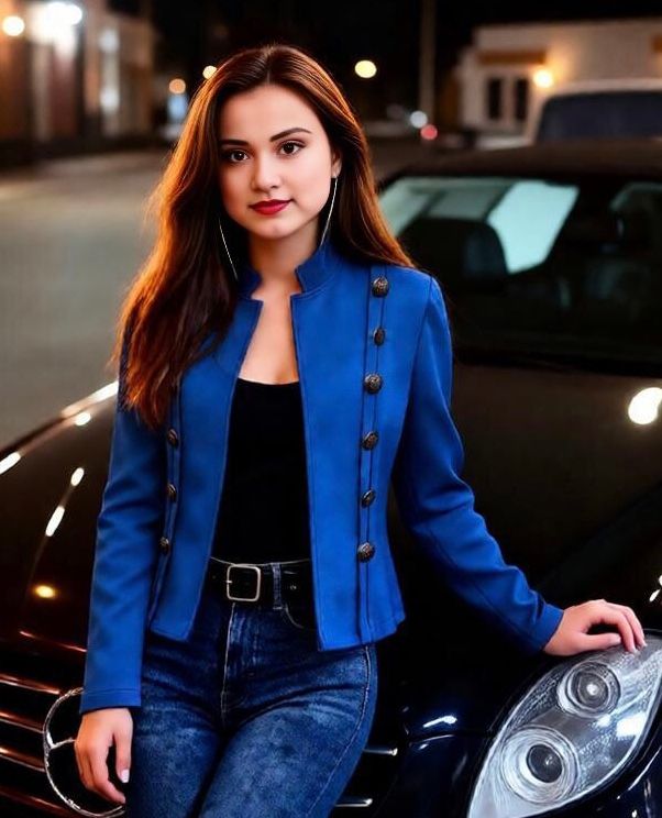Vintage Style Solid Color Jacket