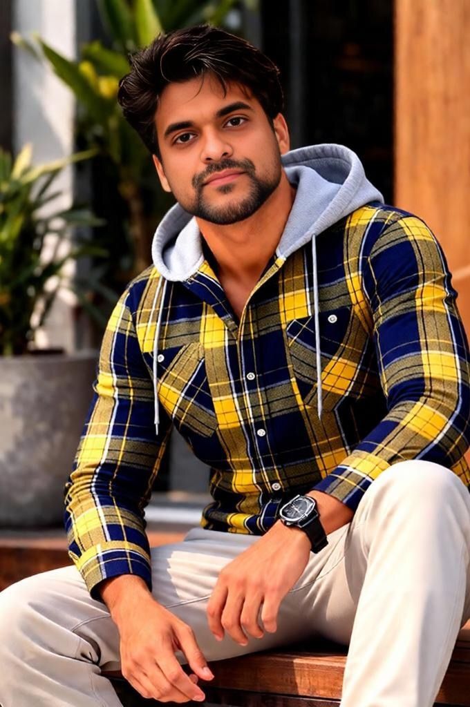 Men's Plaid Blouse Men's Clothing