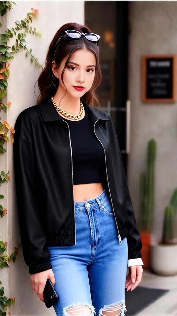 Foreign Trade Casual Long-sleeved Solid Color PU Motorcycle Leather Jacket Lapel Jacket Coat For Women
