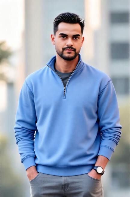 Men's Solid Color Casual Long Sleeve Regular Fit Standing Collar