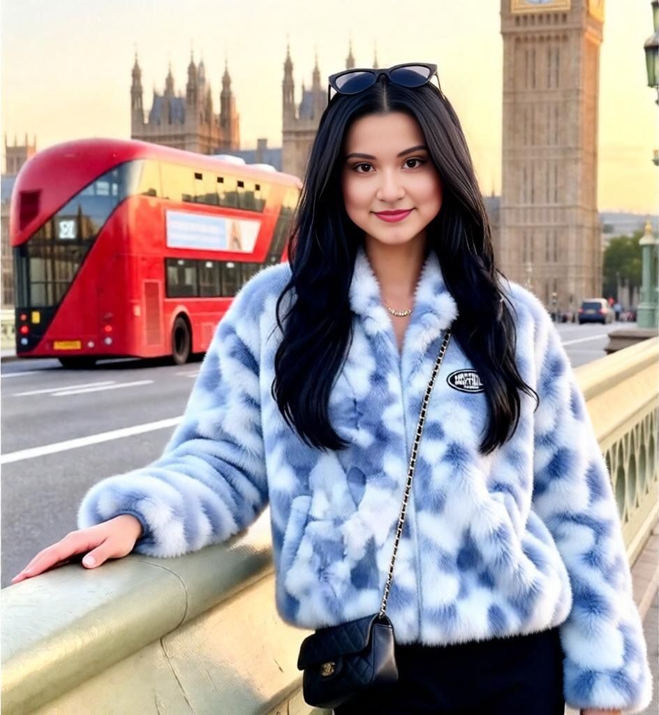 Tie-Dyed Lamb Wool Coat For Women Plus Size Winter Thick Lambskin Trendy Ins New Loose