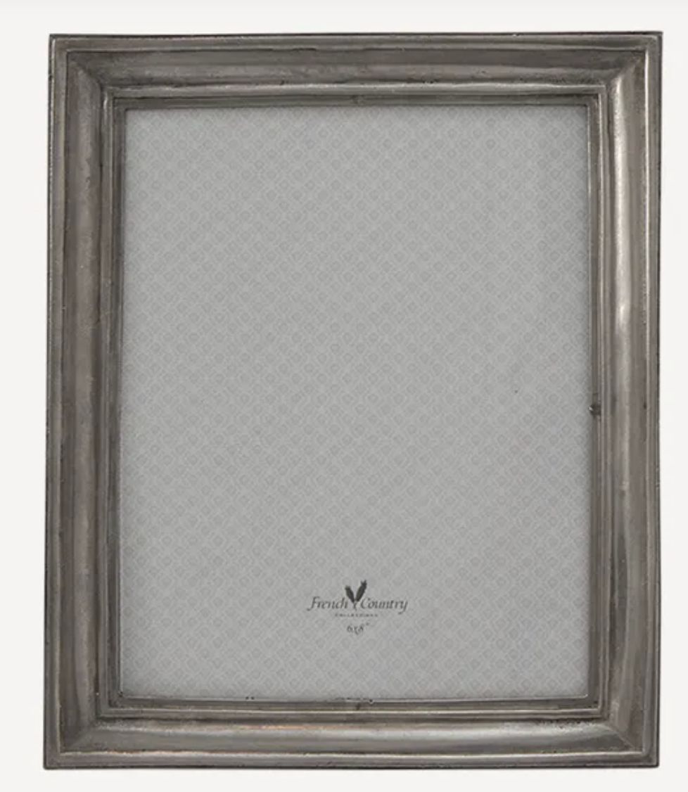 Narrow Edge Pewter Frame 6x8"