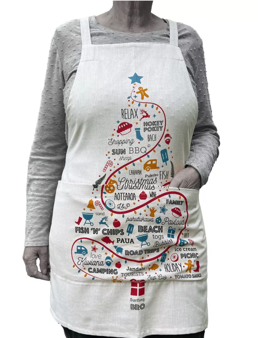 Christmas Apron w/pocket