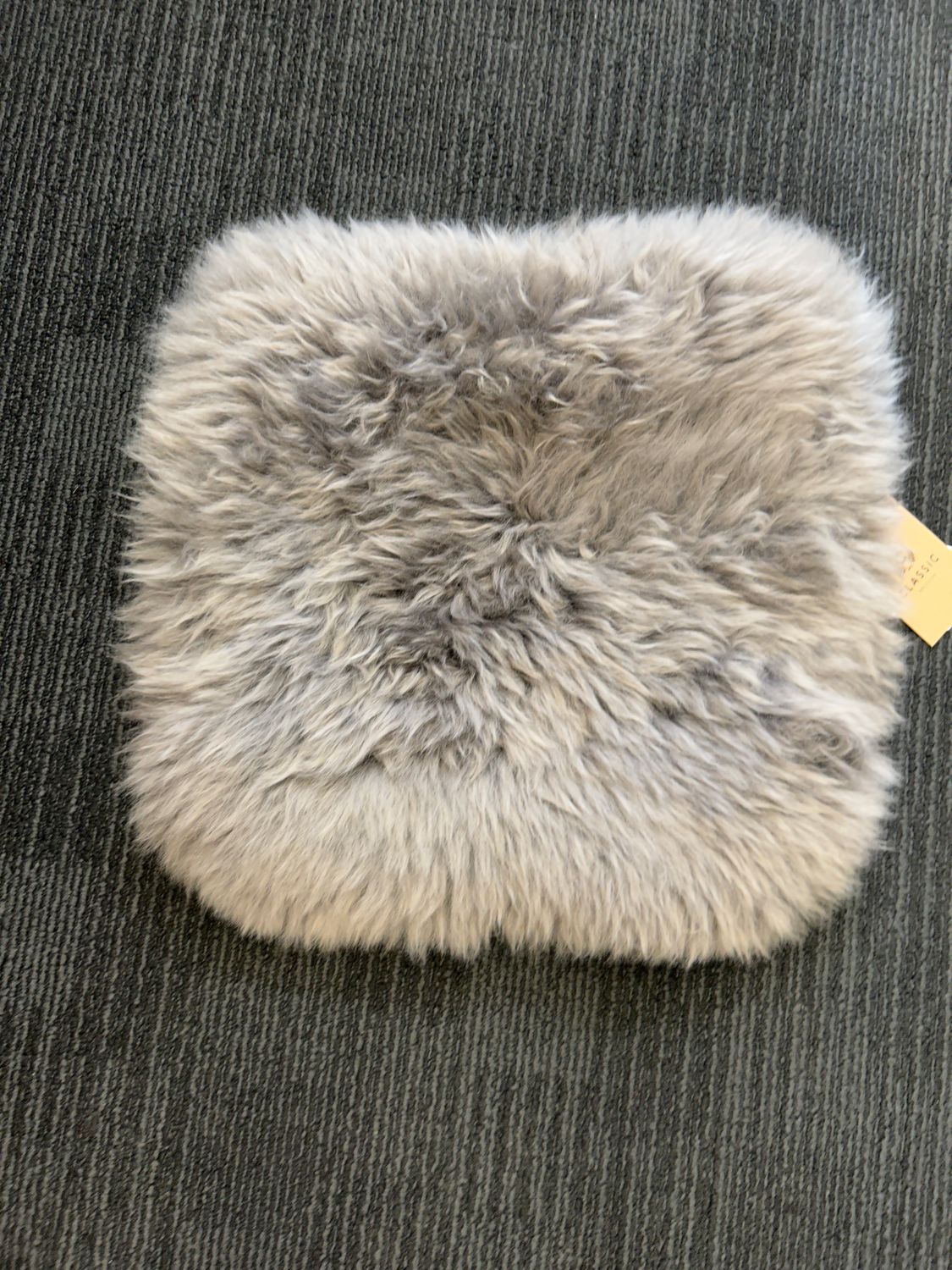 Seat Pad Fur Grey 35cm