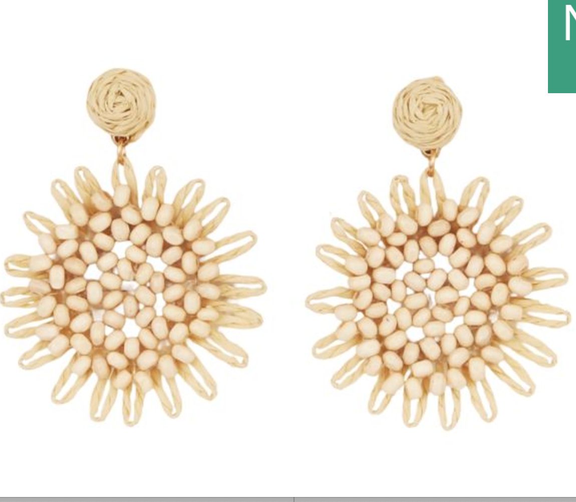 Spring Earrings Natural