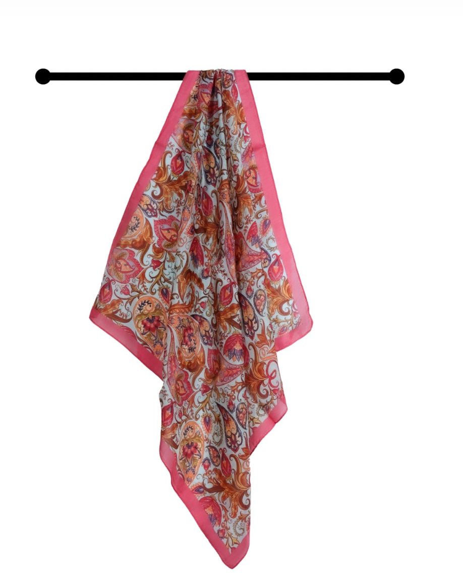 Paisley Pure Silk Square Scarf