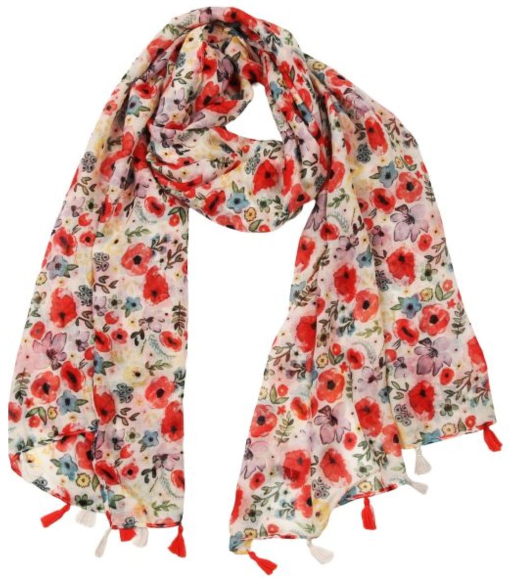 Ester Scarf Red
