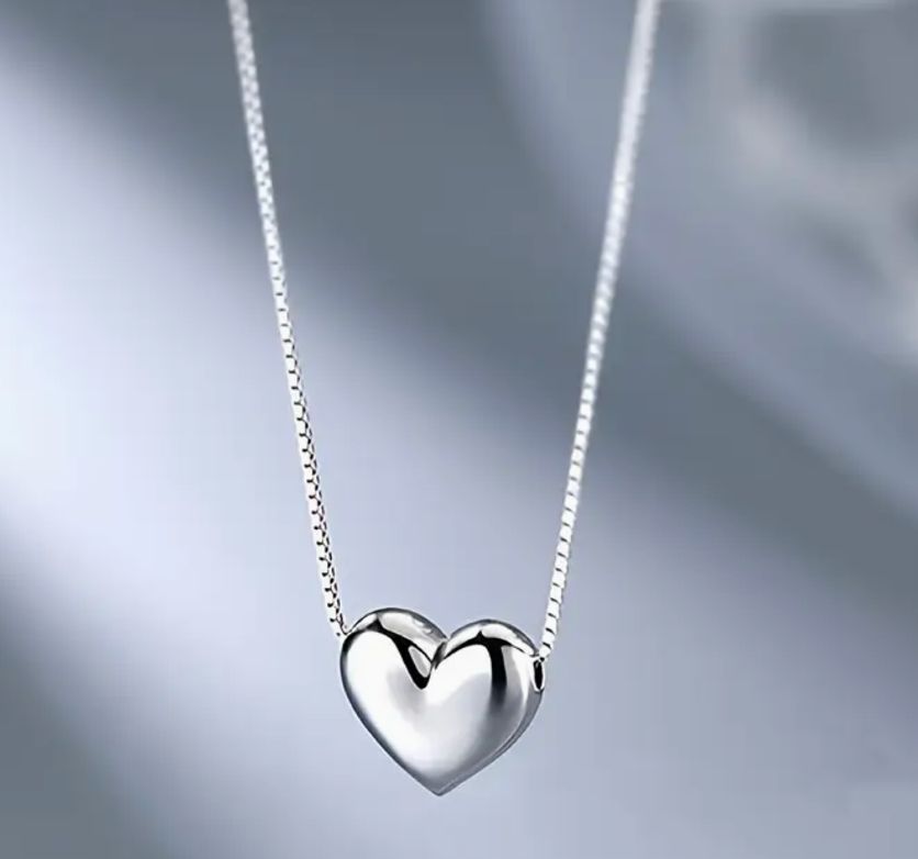 Heart SS necklace Silver