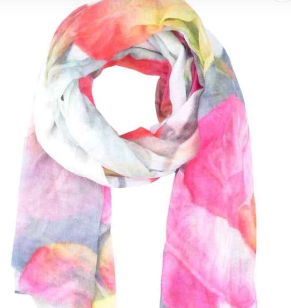 Floral Fine Merino Scarf