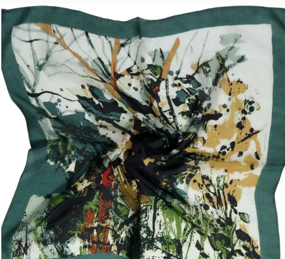 Green Square Scarf