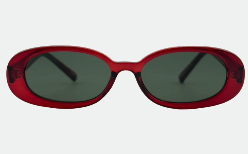 Gina Cherry/Green Sunglasses