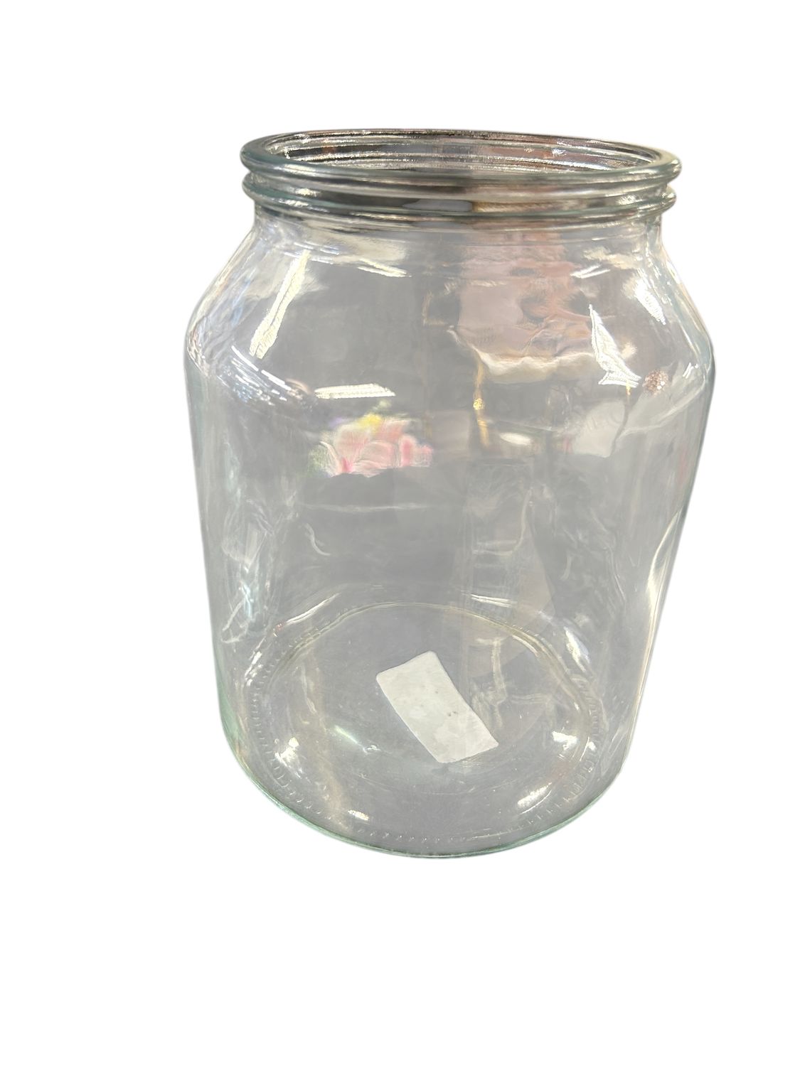 Large Glass Flower Jar