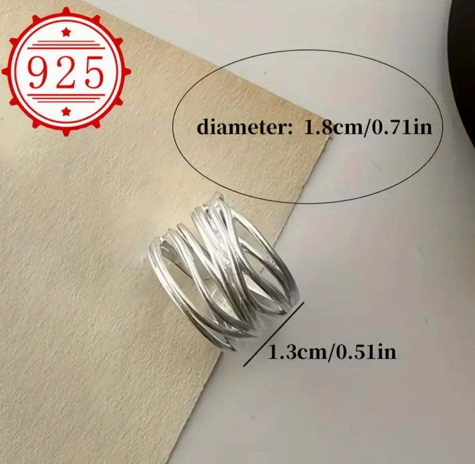Crisscross SS Ring