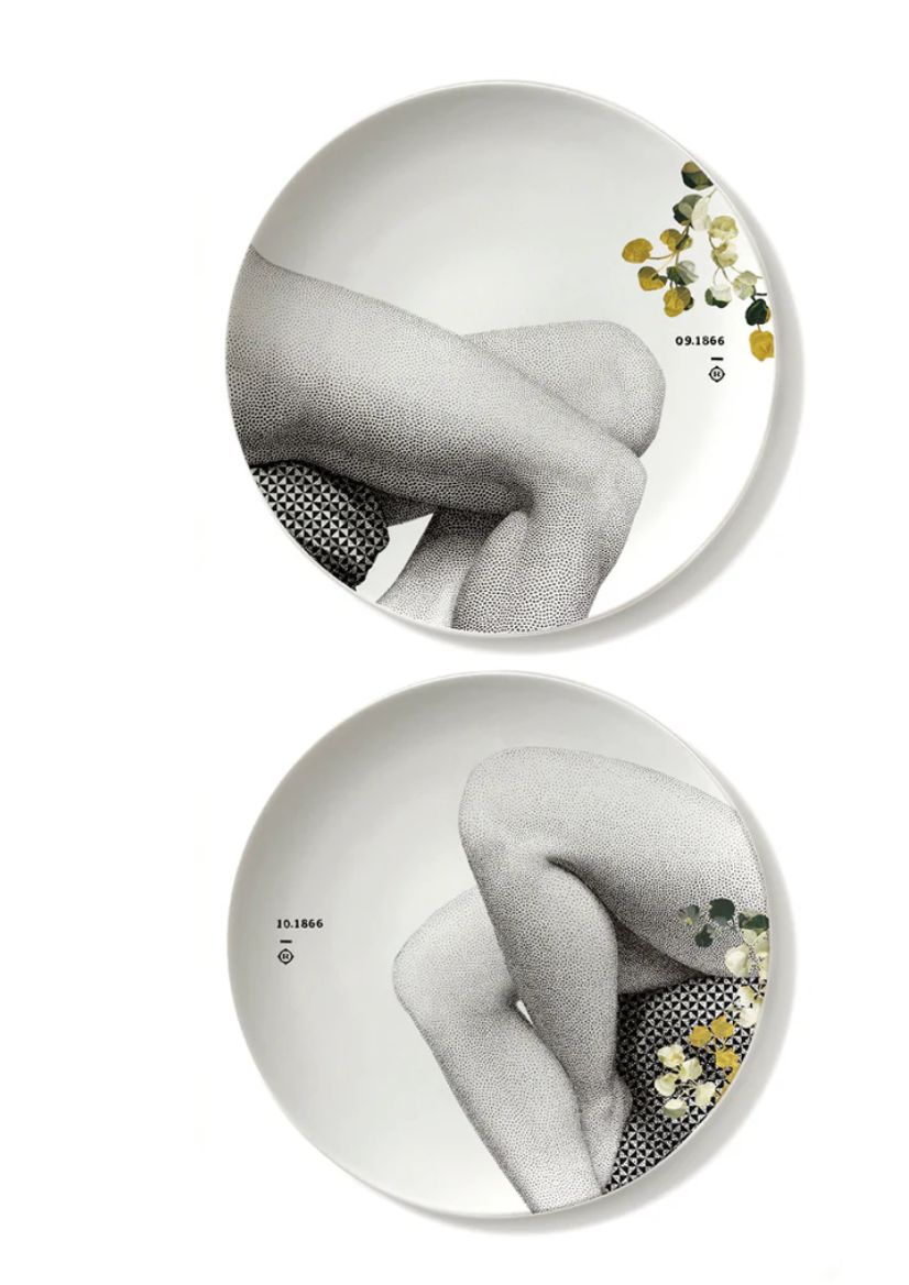 Porcelain Parnasse Automne s/2
