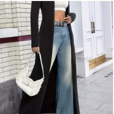 Long Black Cardigan