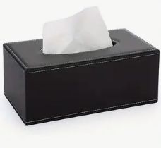 Black Tissue Box