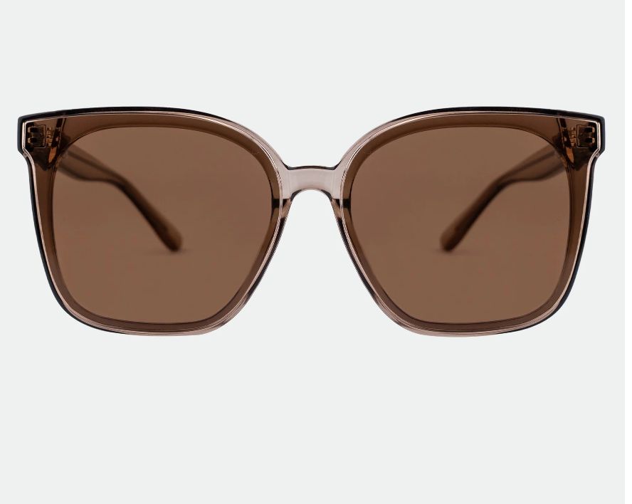 Betty Trans Olive Brown Sunglasses