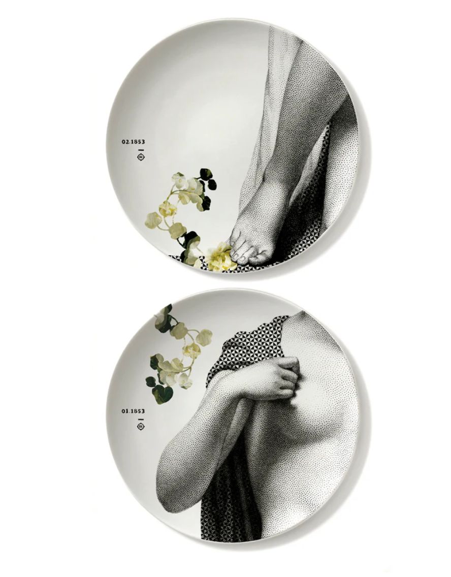 Porcelain Parnasse Hiver S/2