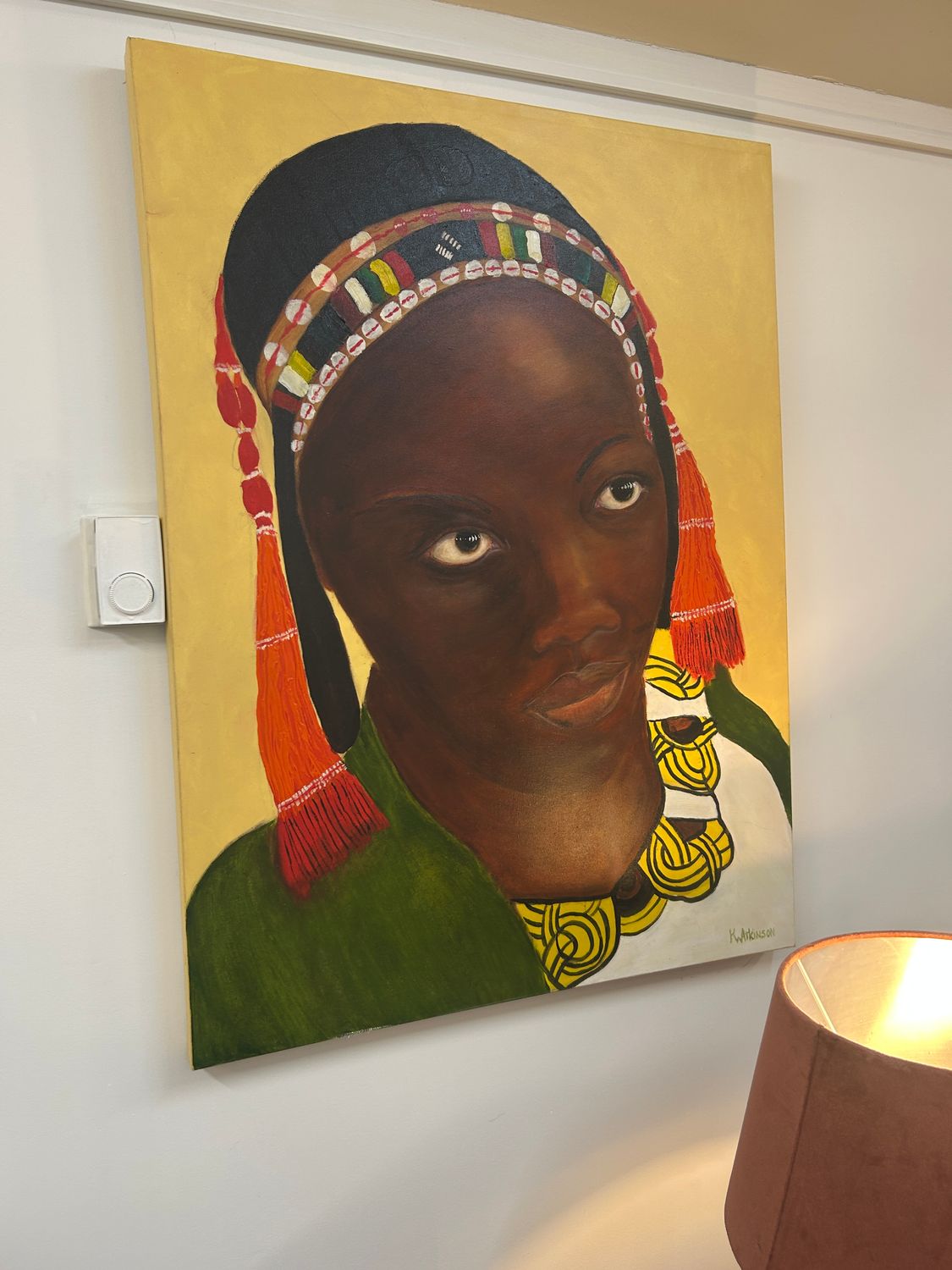 African Lady Painting
