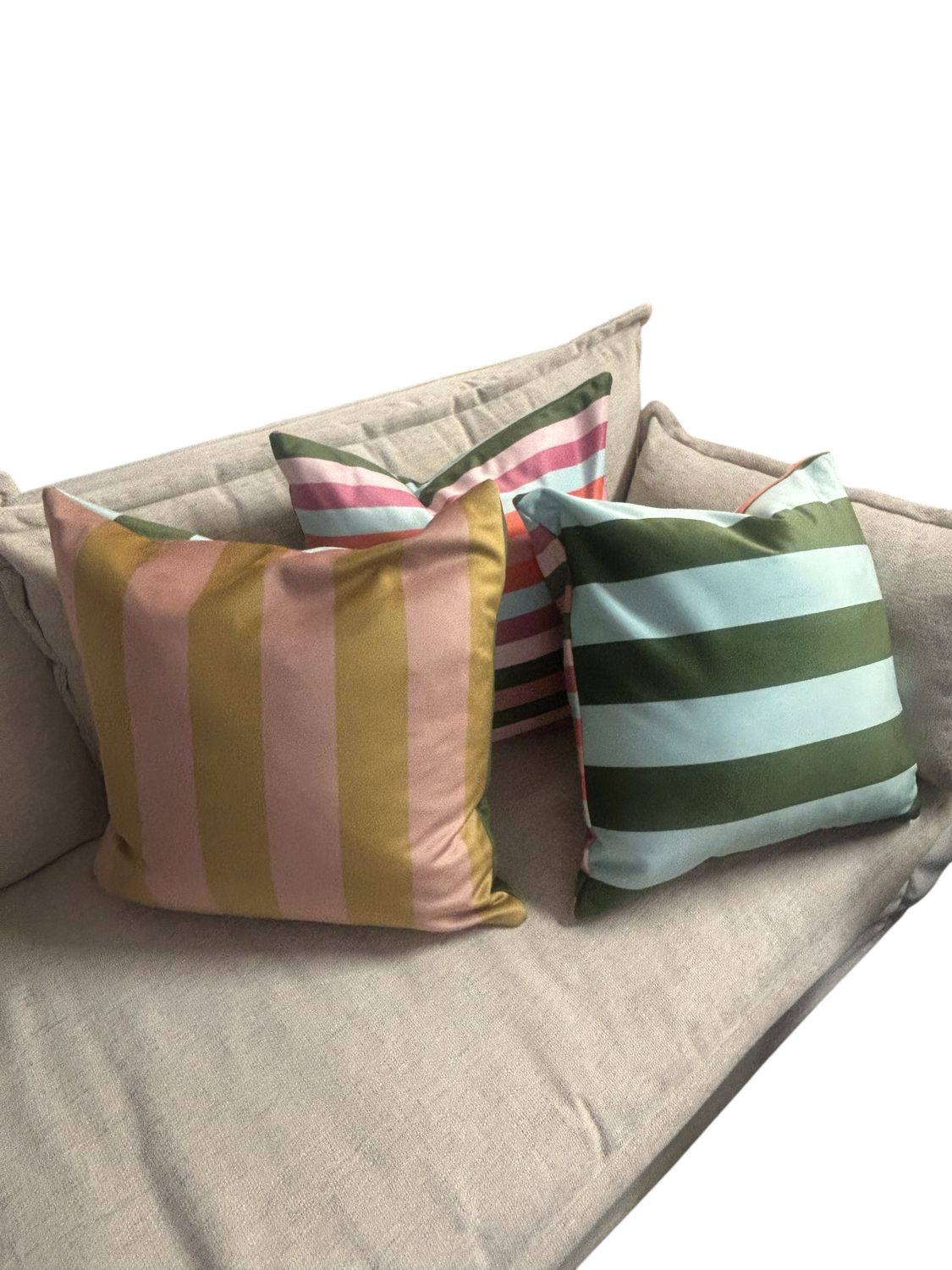 Velvet Stripe Cushion - 50cm