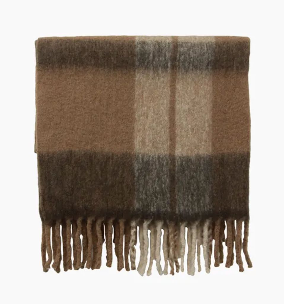 Canopy Plaid Tassel Throw