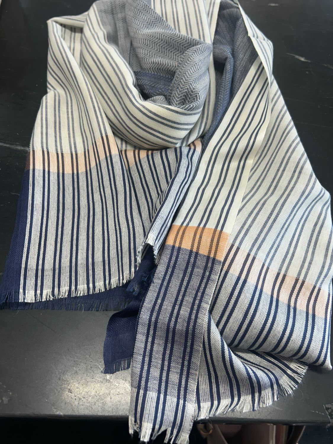 Blue Stripe scarf