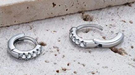 Pair of Silver huggies