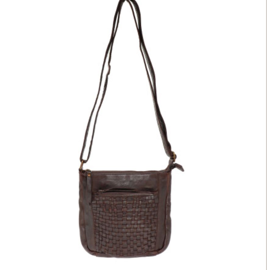 Weave Crossbody D/Brown