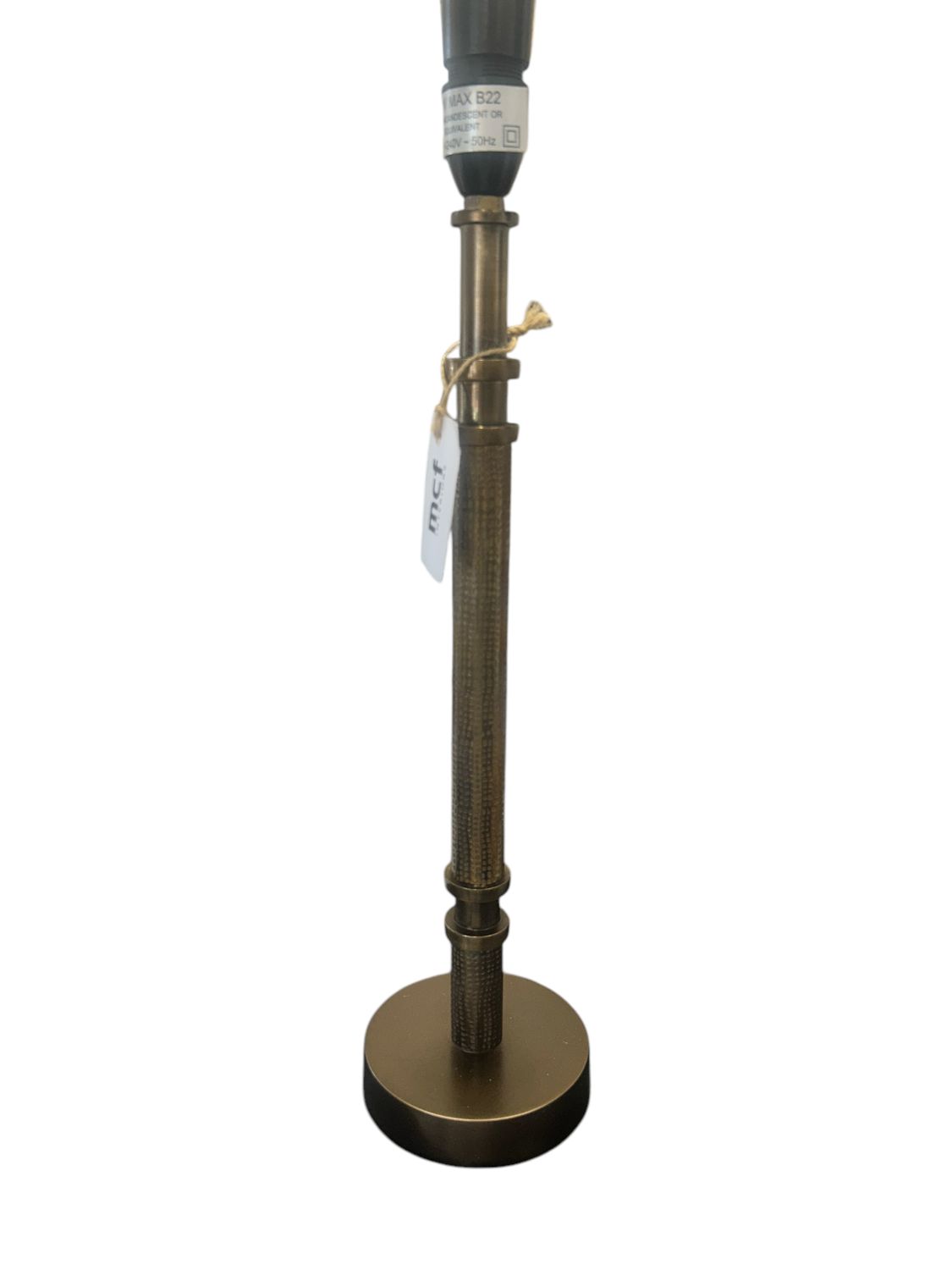 Candle Lamp Base Brass
