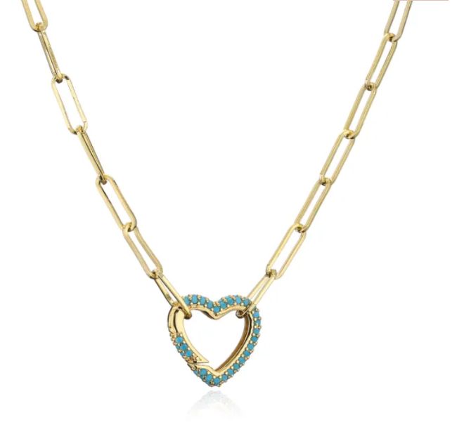 Turquoise Heart Necklace