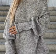 Grey Loose Jumper