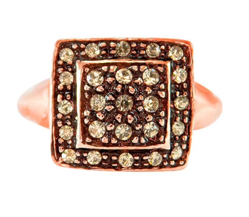 Ring Fume Crystal Square