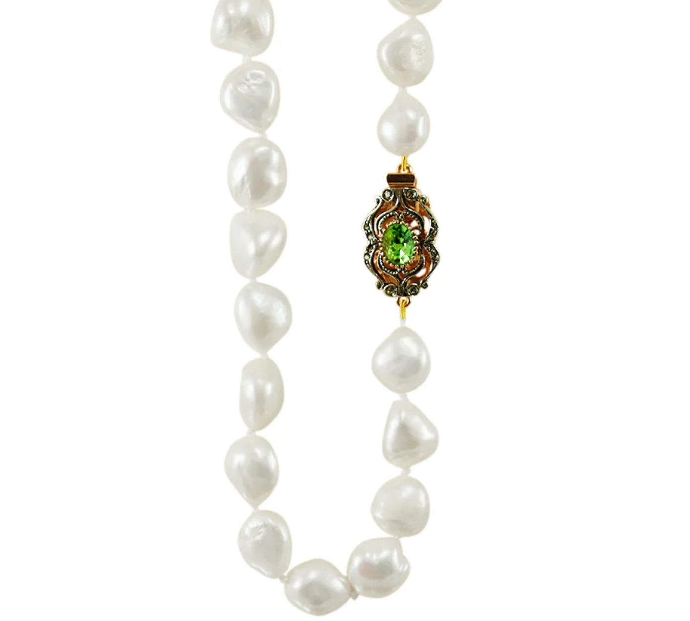 Baroque White Pearl Necklace