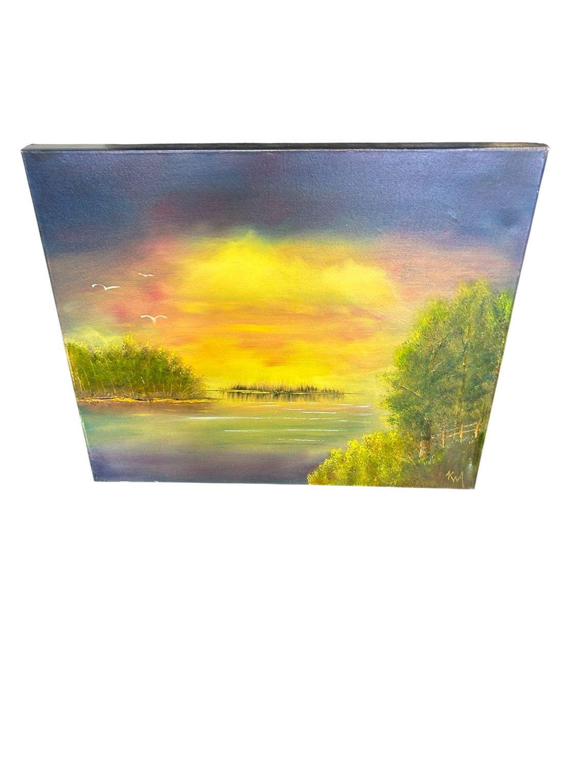 Yellow landscape Canvas