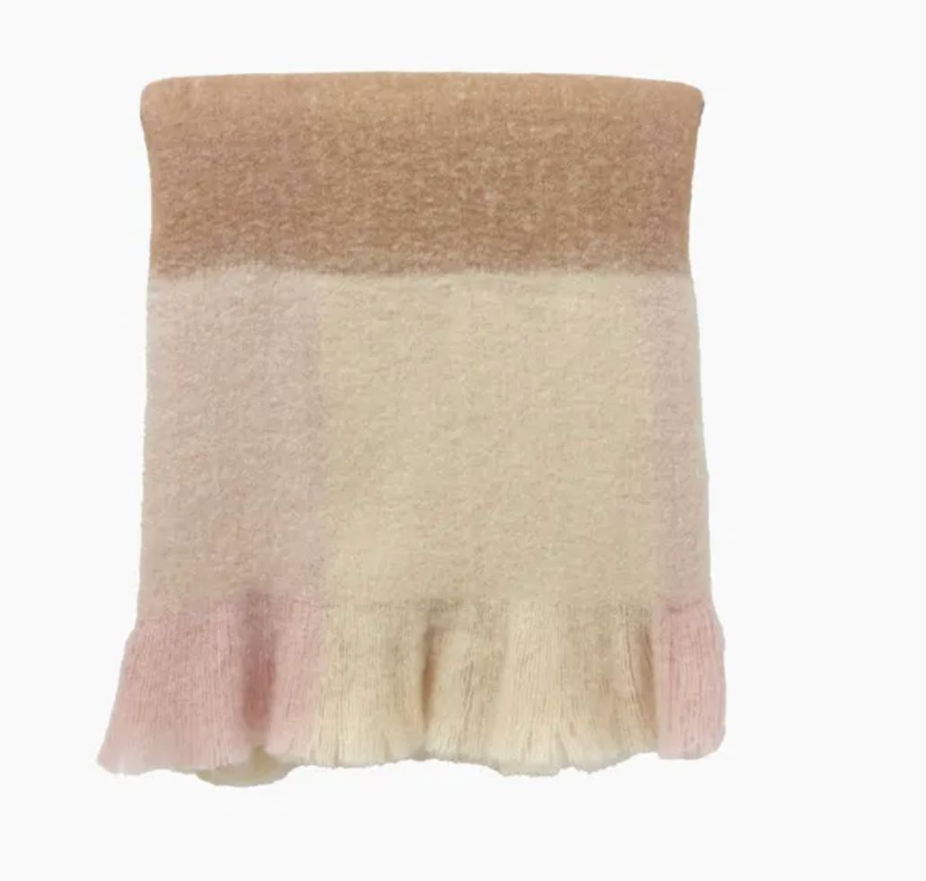 Florentine Dusky Pink Throw