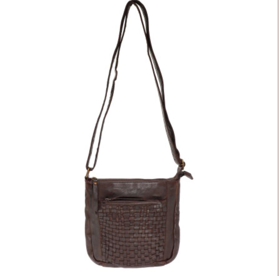 Weaved Crossbody Brown