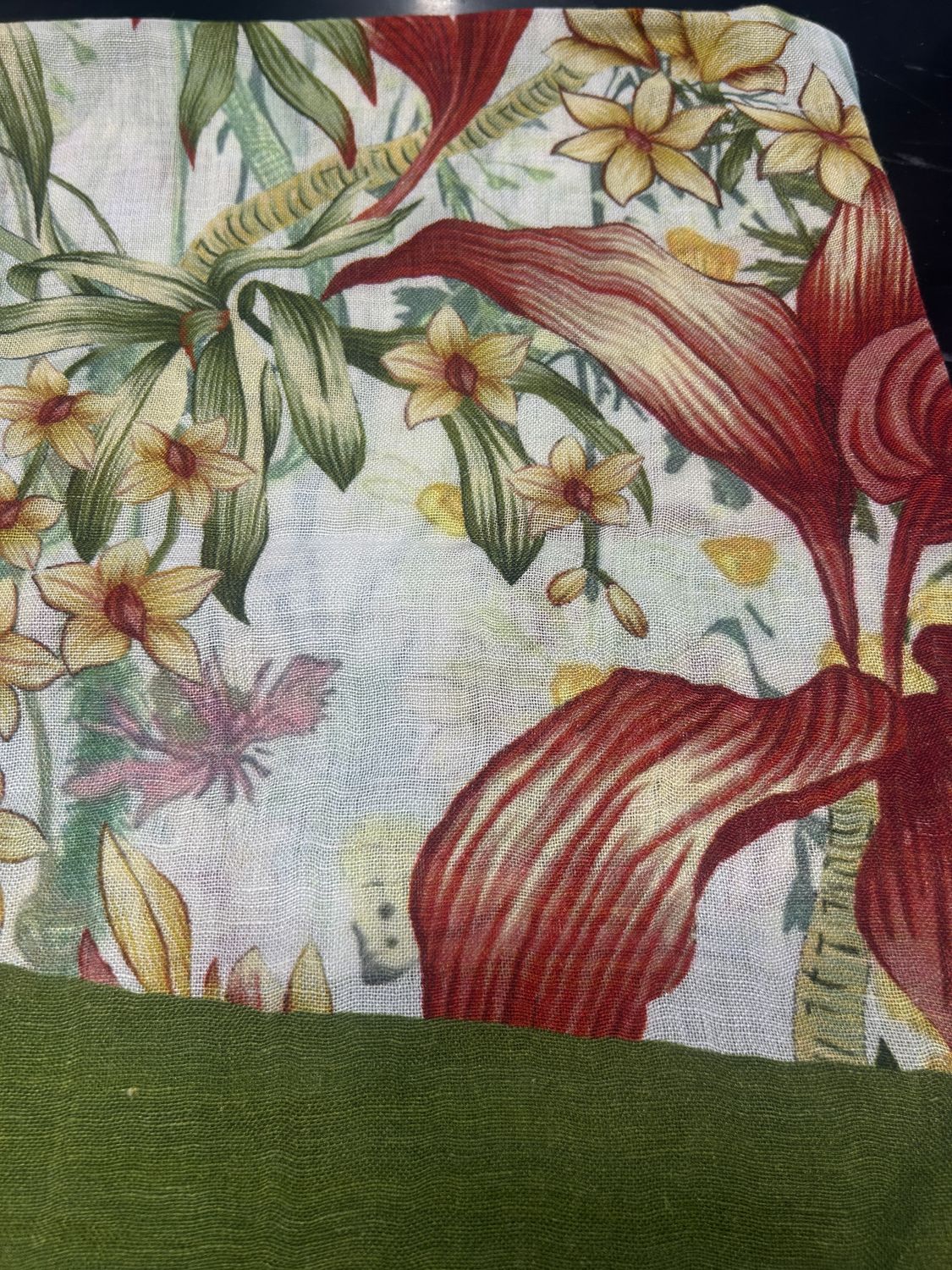 Linen Printed Scarf 2