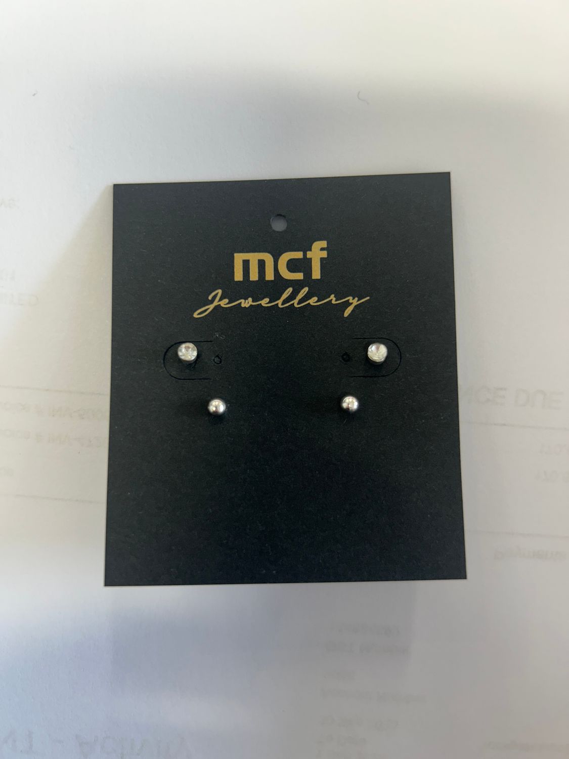 Silvery Earring Stud -2