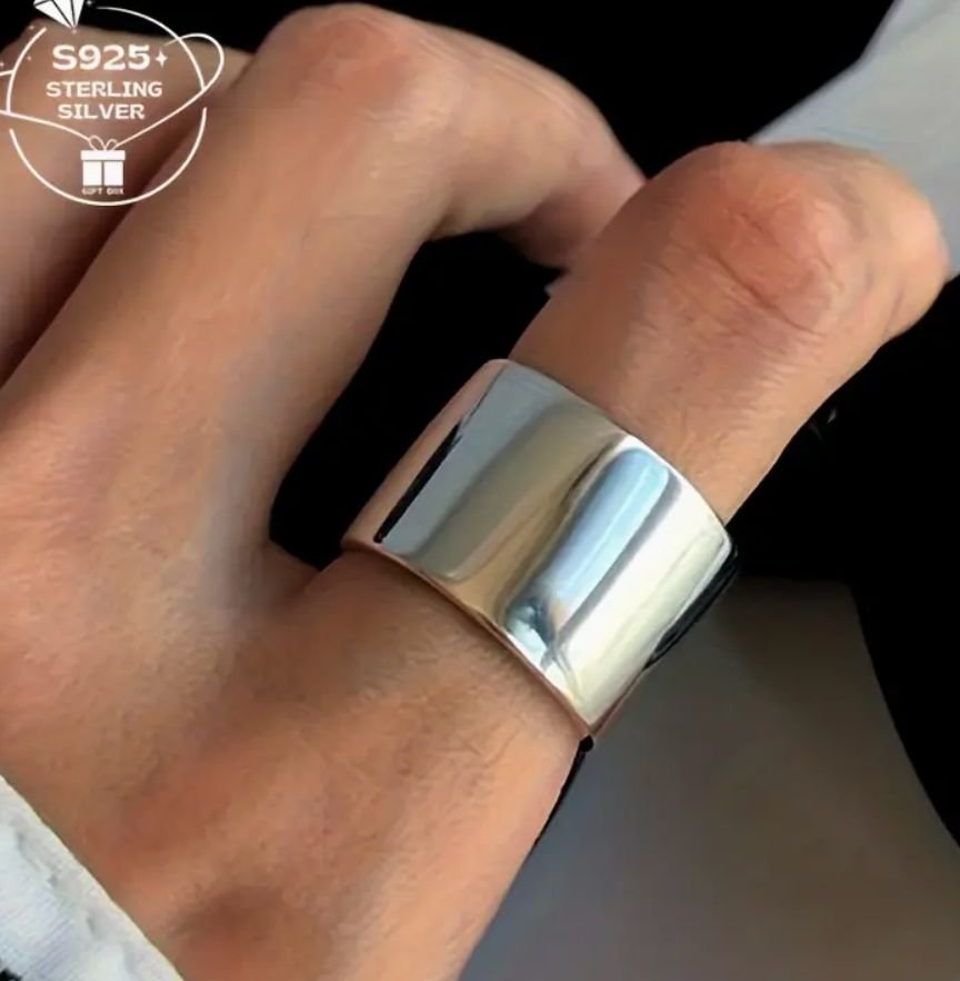 Wide Straight band ring