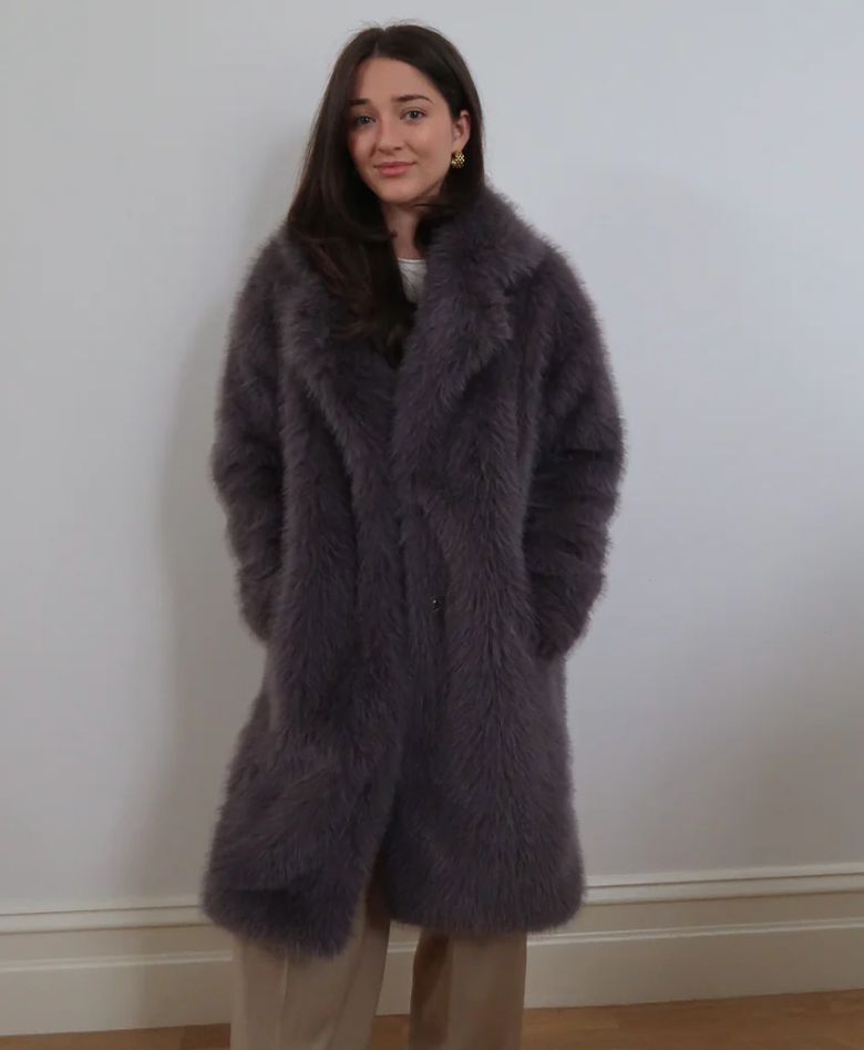 Faux Fur Charcoal