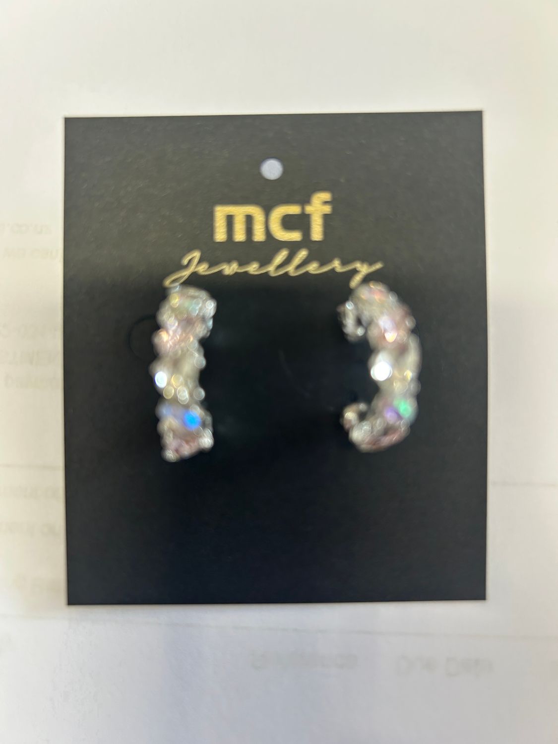 Silvery Col Stone Earrings