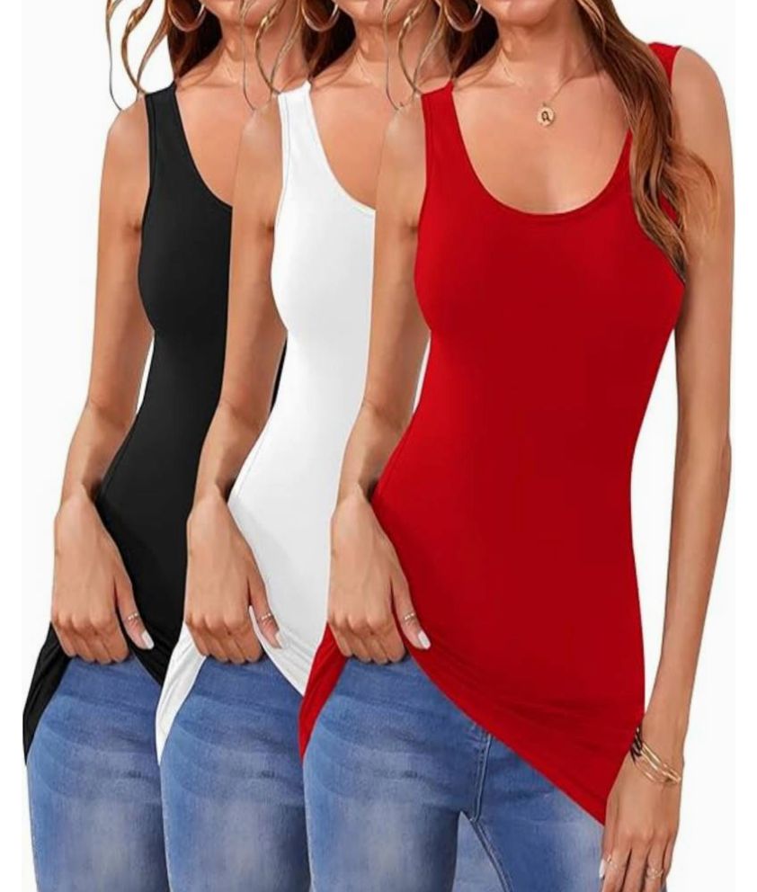 Tank Top Red White Black