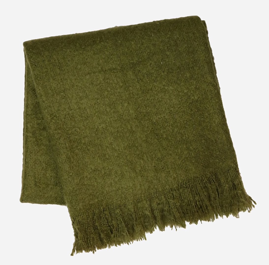 Olive Green Throw