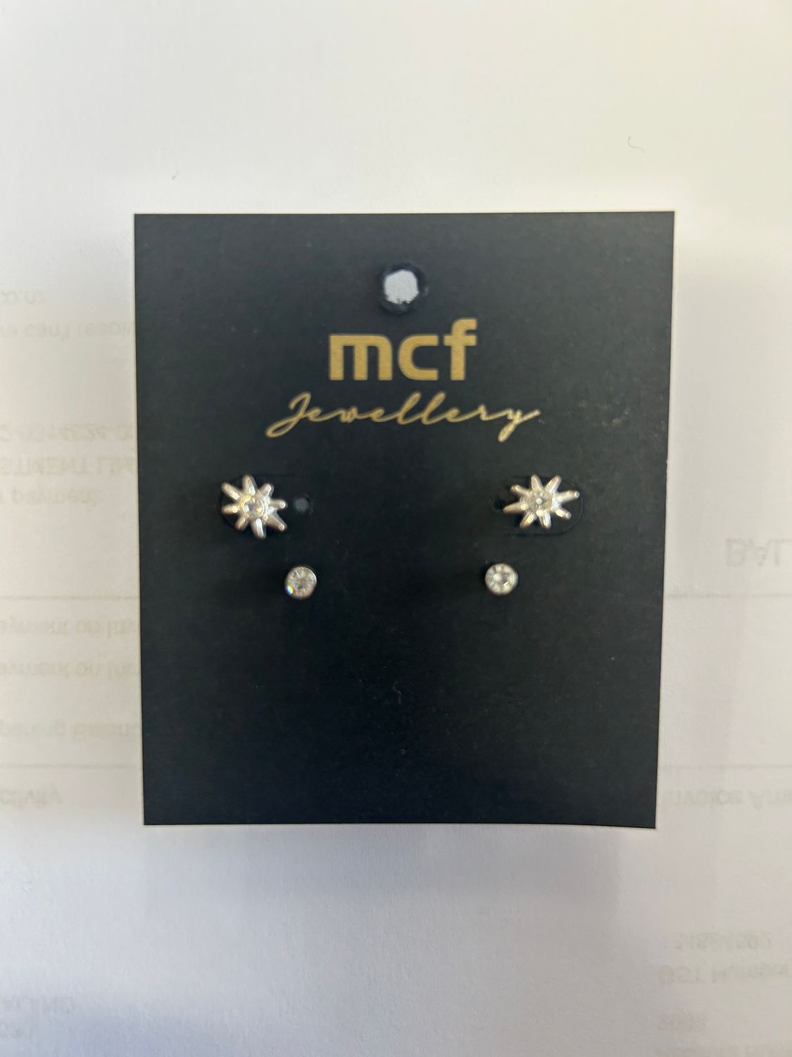 Silvery Earring Stud - 3