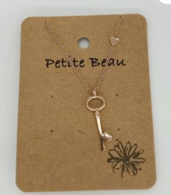 Petite Beau SS Key Necklace