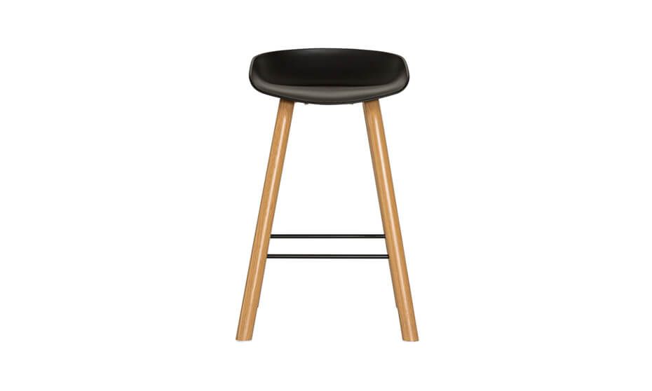 Max Barstool Black/Oak
