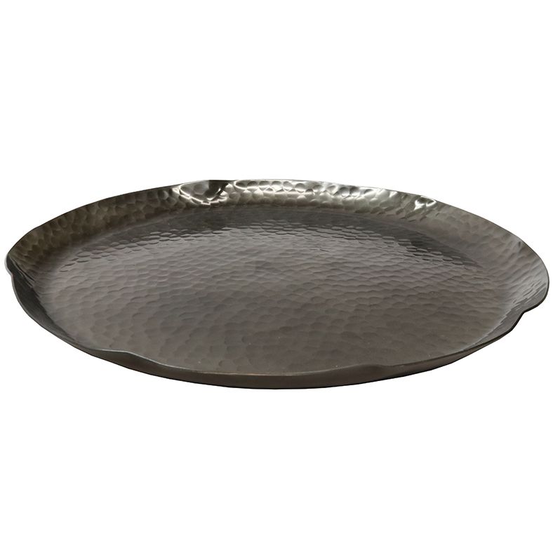 Aluminium Hammered Tray Large/Black