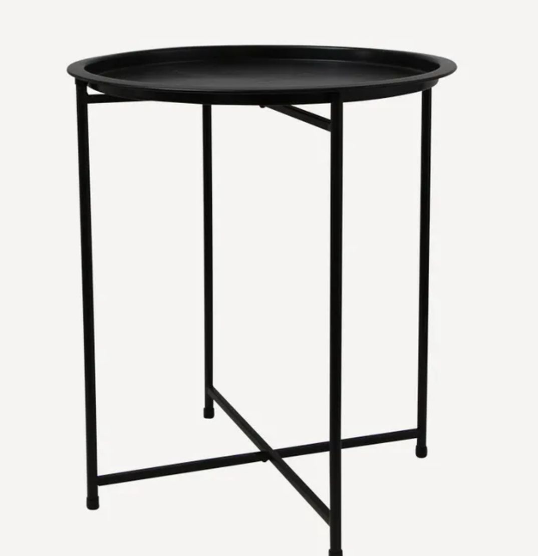 Round Tray Table on Folding legs