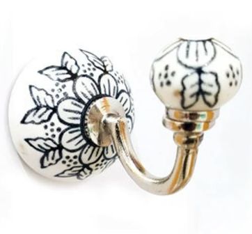 Ceramic Black &amp; White Hook -2