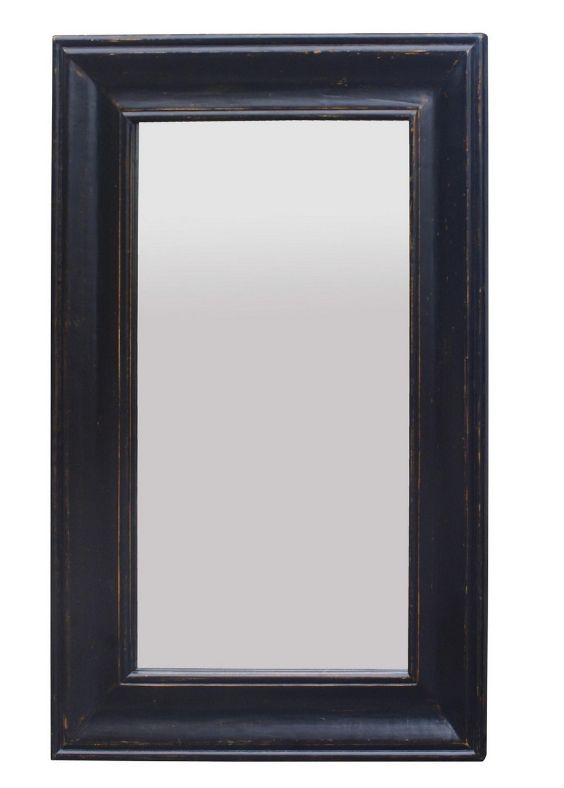 Solid Oak Mirror Black 1 x 1.5"